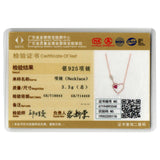 bamoer Rose Gold Lover Arrow Heart-shape Love Choker Necklaces