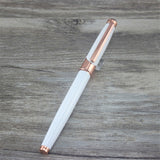 Elegant white MONTE MOUNT roller Ball Pen