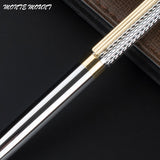 MONTE MOUNT Silver reticulated rod stainless steel metal Ballpoint Pen