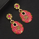 missvikki Luxury charms sterling silver 925 original Red Pendant Earrings