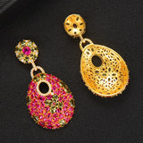 missvikki Luxury charms sterling silver 925 original Red Pendant Earrings