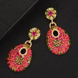 missvikki Luxury charms sterling silver 925 original Red Pendant Earrings