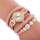 Wrap Around Fashion Bracelet Wrist Watch